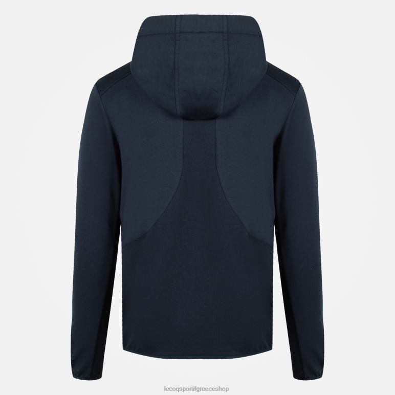 Le Coq Sportif είδη ένδυσης άνδρες φούτερ με κουκούλα με μπλε φερμουάρ D2ZV490