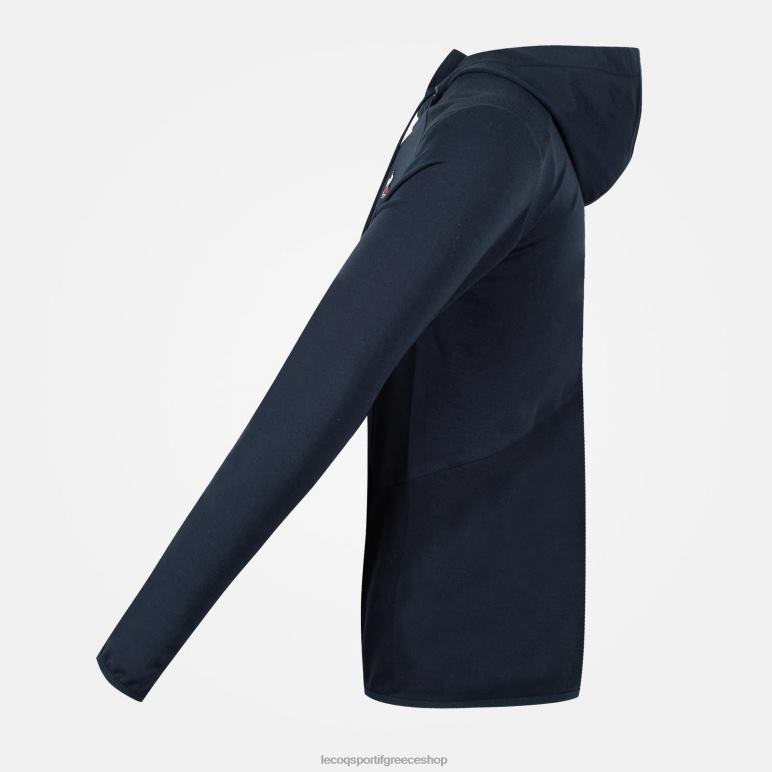 Le Coq Sportif είδη ένδυσης άνδρες φούτερ με κουκούλα με μπλε φερμουάρ D2ZV490