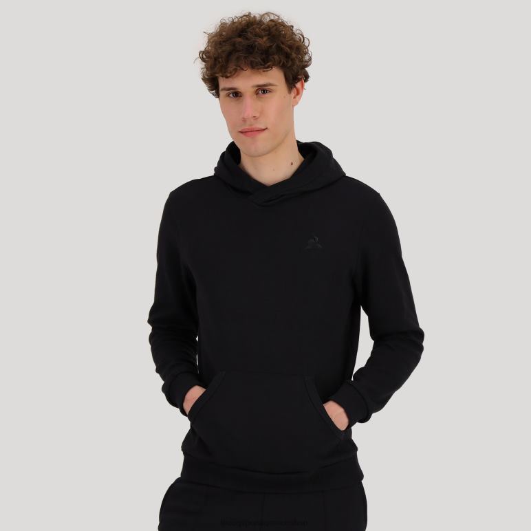 Le Coq Sportif είδη ένδυσης άνδρες φούτερ με κουκούλα μαύρο D2ZV493