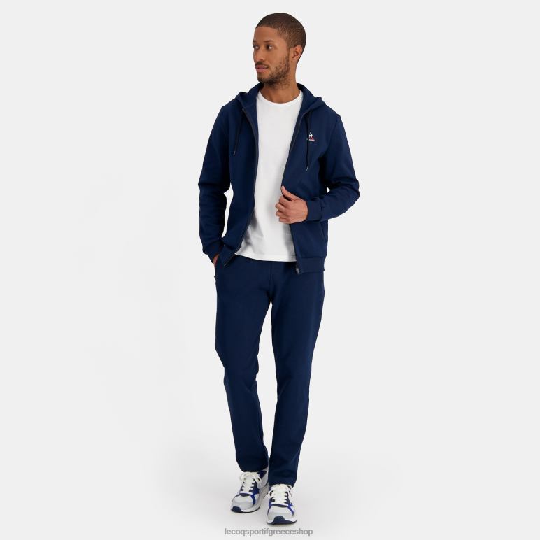 Le Coq Sportif είδη ένδυσης άνδρες φούτερ με κουκούλα με μπλε φερμουάρ D2ZV49