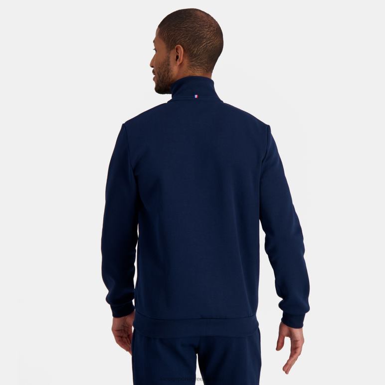 Le Coq Sportif είδη ένδυσης άνδρες μπλε φούτερ με φερμουάρ D2ZV52