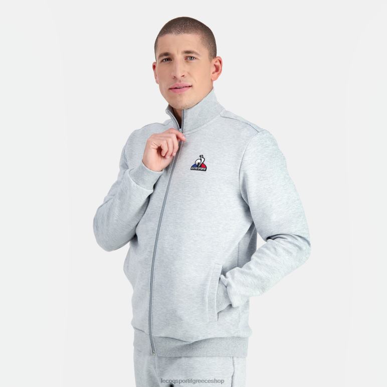 Le Coq Sportif είδη ένδυσης άνδρες γκρι φούτερ με φερμουάρ D2ZV57