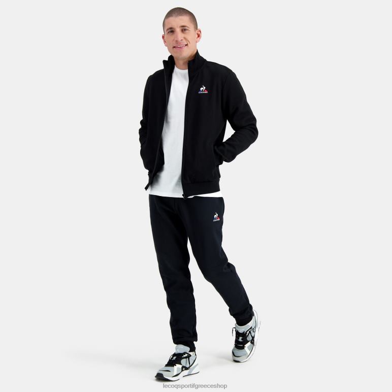 Le Coq Sportif είδη ένδυσης άνδρες μαύρη φούτερ με φερμουάρ D2ZV58