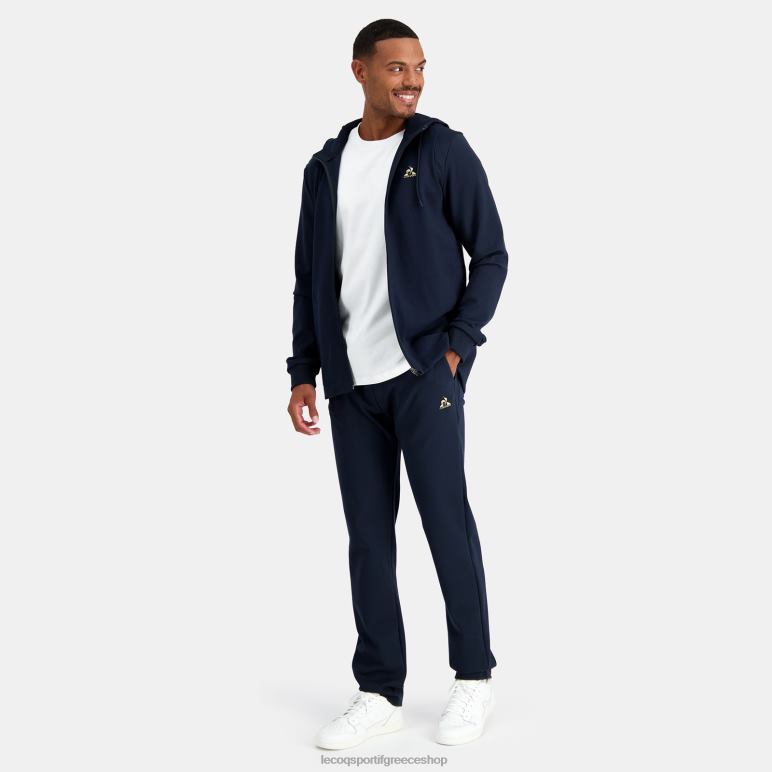 Le Coq Sportif είδη ένδυσης άνδρες φούτερ με κουκούλα με μπλε φερμουάρ D2ZV69