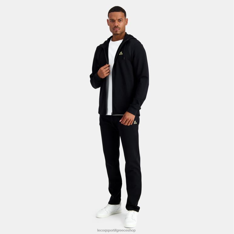 Le Coq Sportif είδη ένδυσης άνδρες φούτερ με κουκούλα και μαύρο φερμουάρ D2ZV70