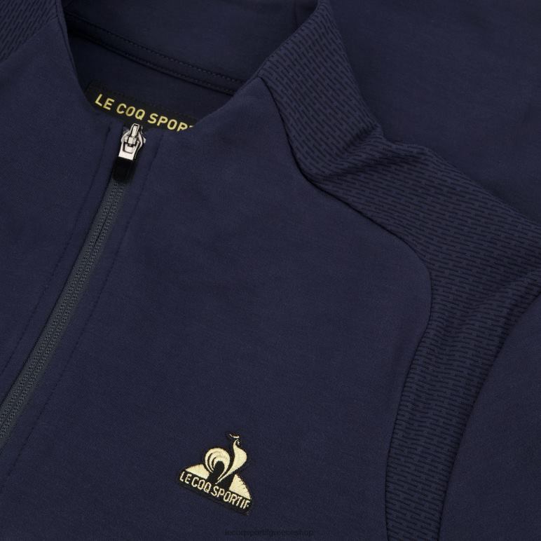 Le Coq Sportif είδη ένδυσης άνδρες μπλε φούτερ με φερμουάρ D2ZV71