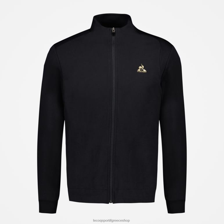 Le Coq Sportif είδη ένδυσης άνδρες μαύρη φούτερ με φερμουάρ D2ZV72
