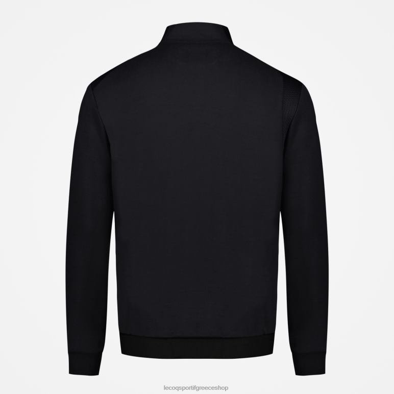 Le Coq Sportif είδη ένδυσης άνδρες μαύρη φούτερ με φερμουάρ D2ZV72