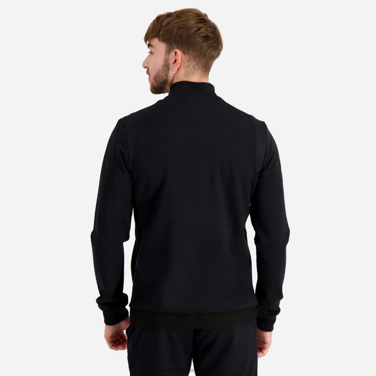 Le Coq Sportif είδη ένδυσης άνδρες μαύρη φούτερ με φερμουάρ D2ZV72