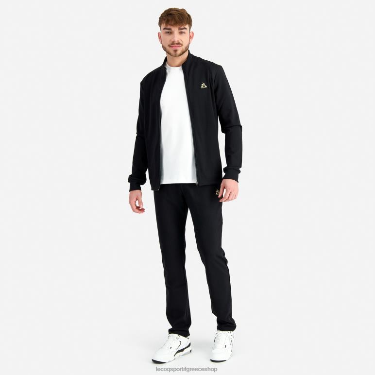 Le Coq Sportif είδη ένδυσης άνδρες μαύρη φούτερ με φερμουάρ D2ZV72