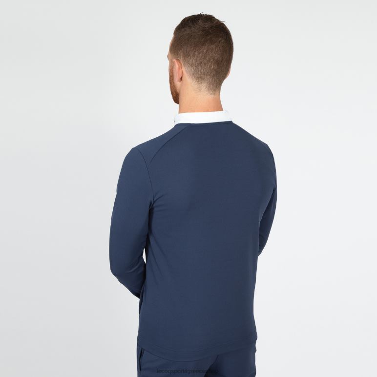 Le Coq Sportif είδη ένδυσης άνδρες μπλε φούτερ με φερμουάρ D2ZV74