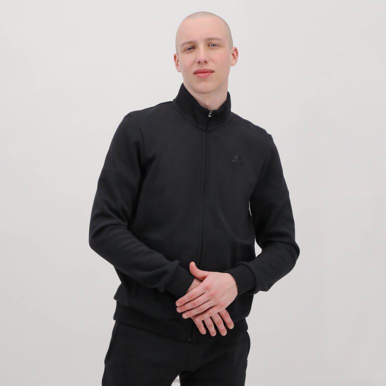 Le Coq Sportif είδη ένδυσης άνδρες μαύρη φούτερ με φερμουάρ D2ZV78