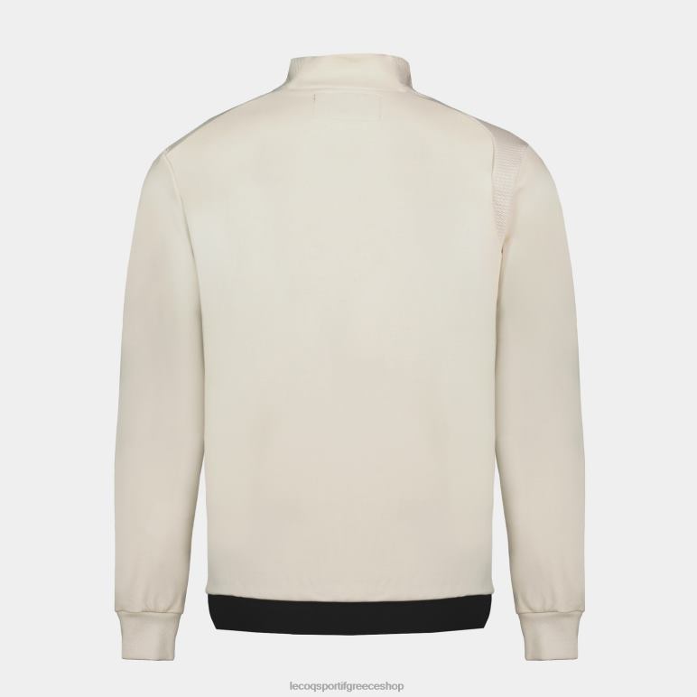 Le Coq Sportif είδη ένδυσης άνδρες φούτερ με φερμουάρ καφέ D2ZV8