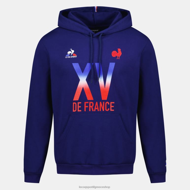 Le Coq Sportif είδη ένδυσης άνδρες φούτερ με κουκούλα - xv de france blue D2ZV25
