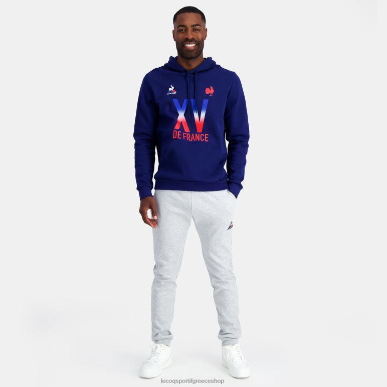 Le Coq Sportif είδη ένδυσης άνδρες φούτερ με κουκούλα - xv de france blue D2ZV25