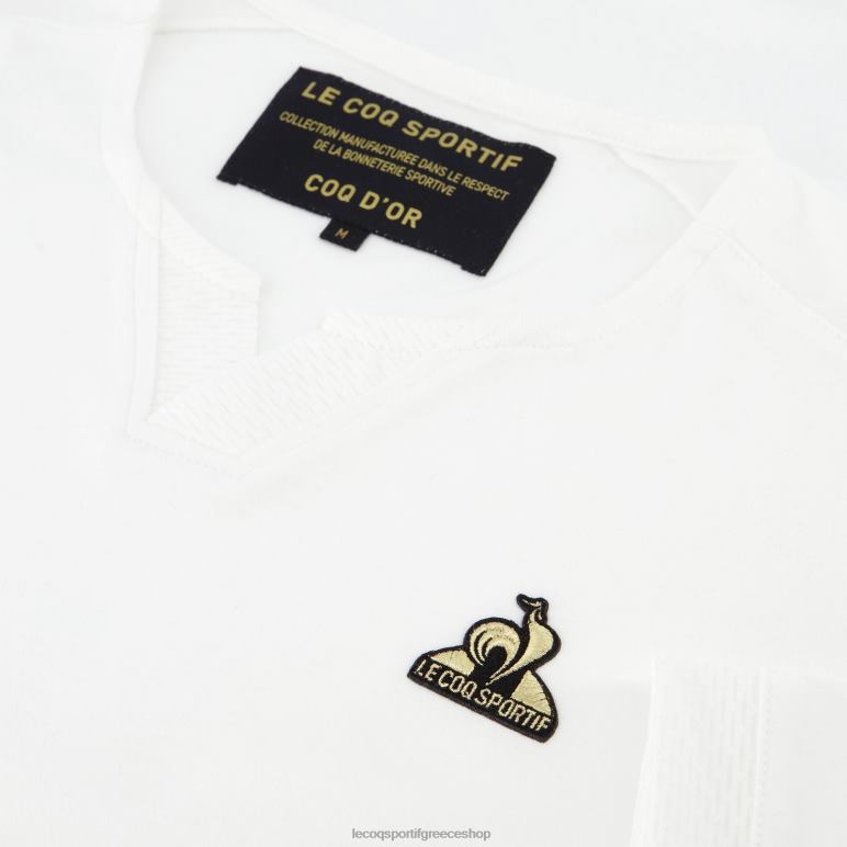 Le Coq Sportif είδη ένδυσης άνδρες μόδα μπλουζάκι λευκό D2ZV147