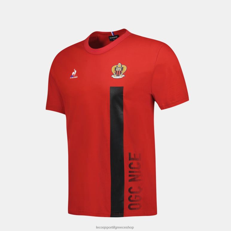 Le Coq Sportif είδη ένδυσης άνδρες μόδα μπλουζάκι κόκκινο D2ZV150