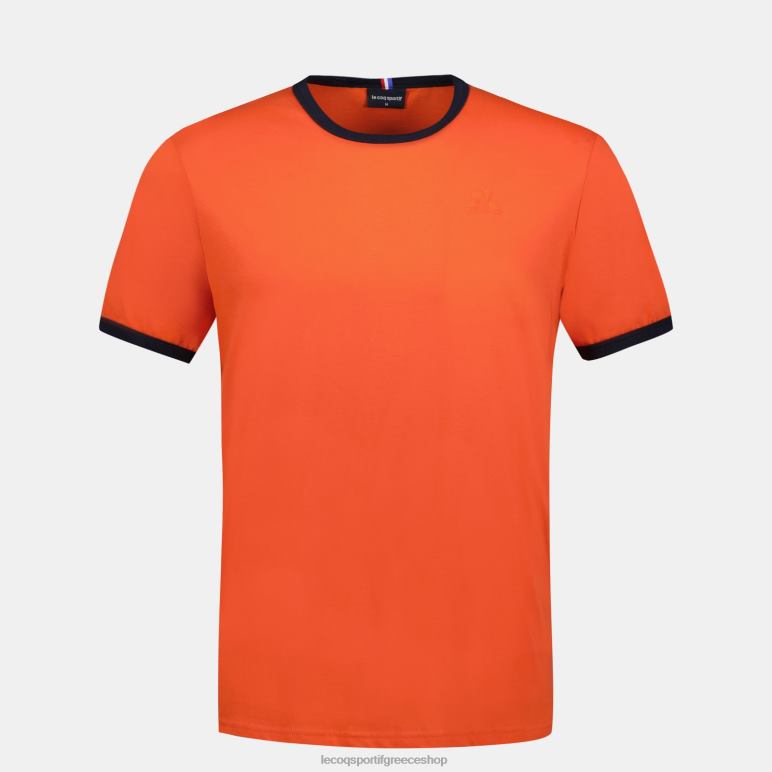 Le Coq Sportif είδη ένδυσης άνδρες μπλουζάκι μόδας πορτοκαλί D2ZV151
