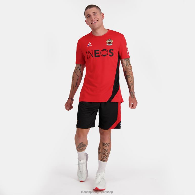 Le Coq Sportif είδη ένδυσης άνδρες μόδα μπλουζάκι κόκκινο D2ZV154