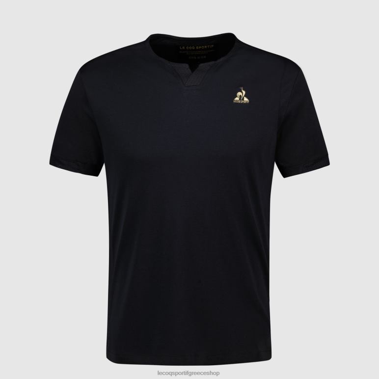 Le Coq Sportif είδη ένδυσης άνδρες μόδα μπλουζάκι μαύρο D2ZV155