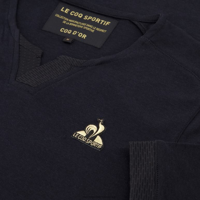 Le Coq Sportif είδη ένδυσης άνδρες μόδα μπλουζάκι μαύρο D2ZV155