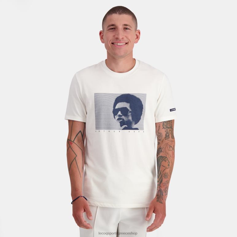 Le Coq Sportif είδη ένδυσης άνδρες μόδα μπλουζάκι λευκό D2ZV159