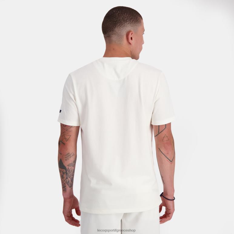Le Coq Sportif είδη ένδυσης άνδρες μόδα μπλουζάκι λευκό D2ZV159
