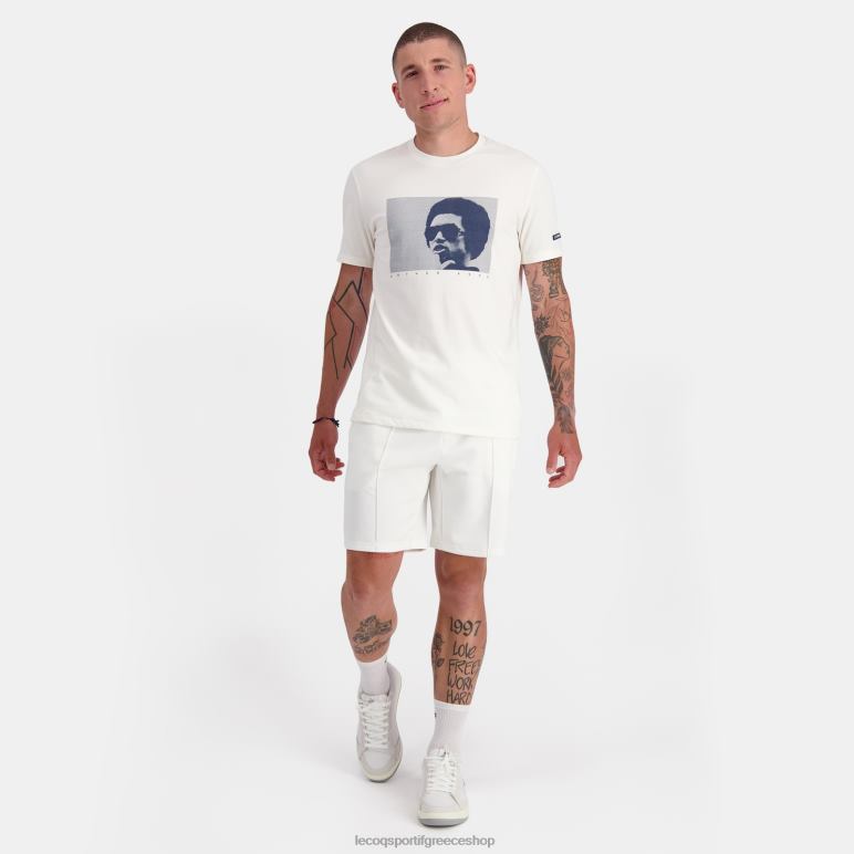 Le Coq Sportif είδη ένδυσης άνδρες μόδα μπλουζάκι λευκό D2ZV159