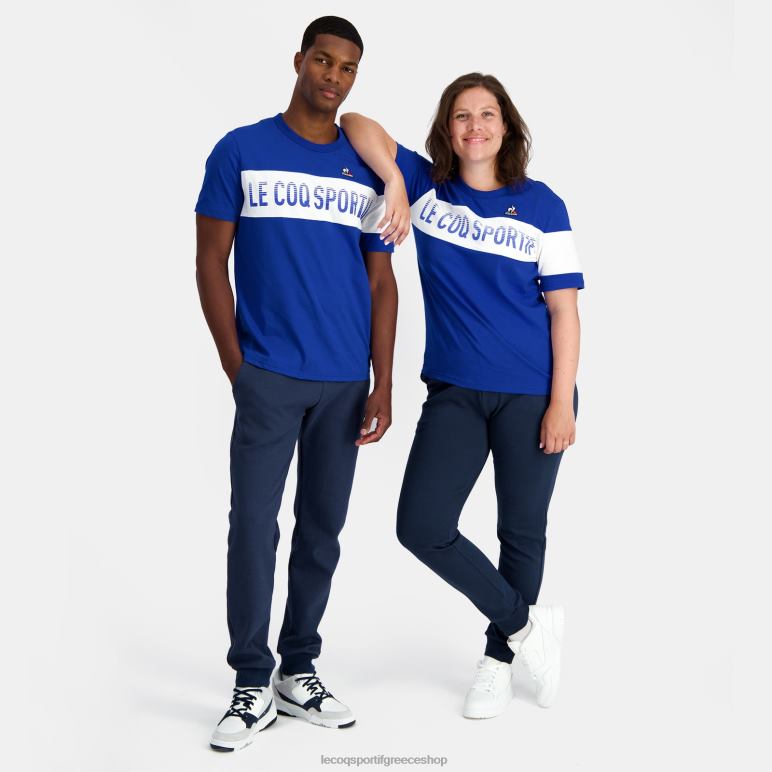 Le Coq Sportif είδη ένδυσης άνδρες μπλε μπλουζάκι μόδας D2ZV161