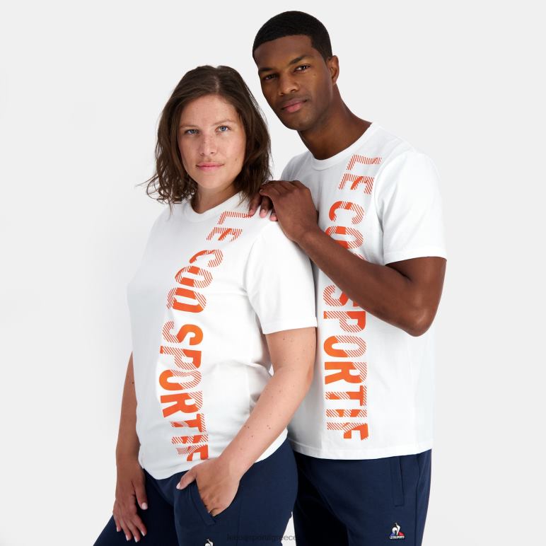 Le Coq Sportif είδη ένδυσης άνδρες μόδα μπλουζάκι λευκό D2ZV162