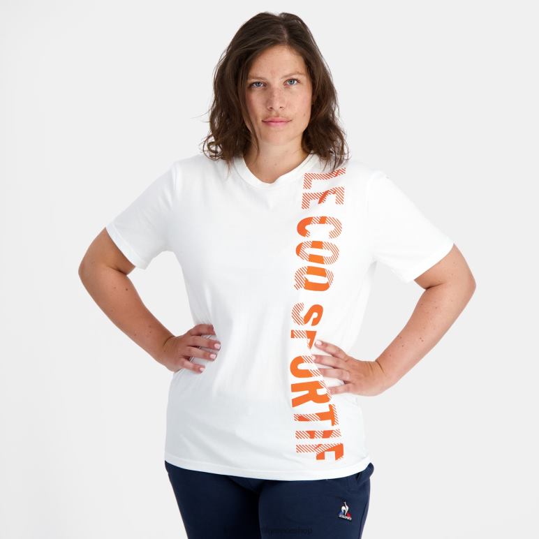 Le Coq Sportif είδη ένδυσης άνδρες μόδα μπλουζάκι λευκό D2ZV162