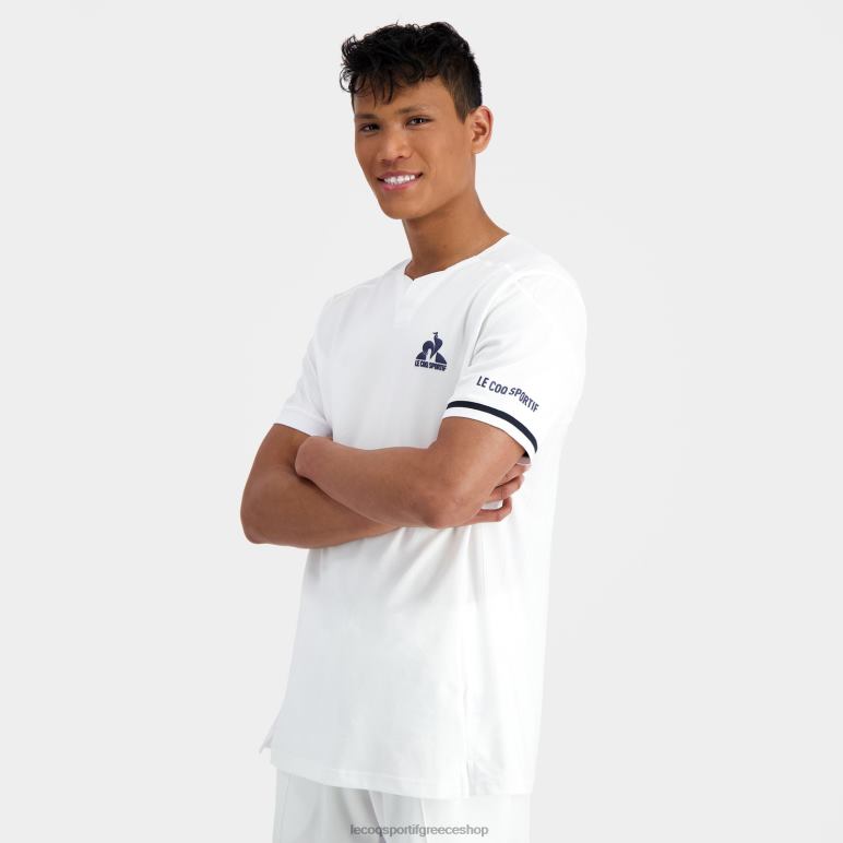 Le Coq Sportif είδη ένδυσης άνδρες μόδα μπλουζάκι λευκό D2ZV165