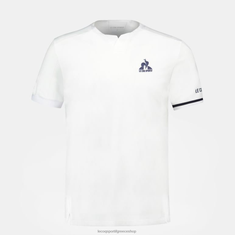 Le Coq Sportif είδη ένδυσης άνδρες μόδα μπλουζάκι λευκό D2ZV165