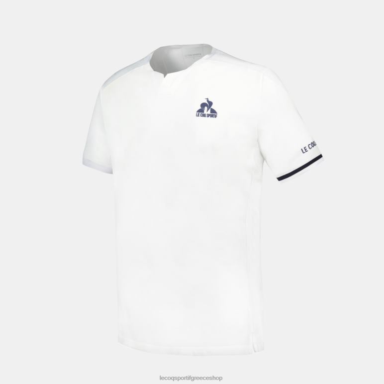 Le Coq Sportif είδη ένδυσης άνδρες μόδα μπλουζάκι λευκό D2ZV165