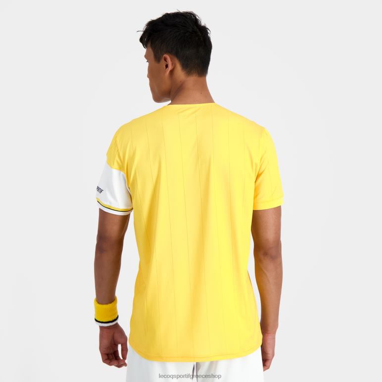 Le Coq Sportif είδη ένδυσης άνδρες μόδα μπλουζάκι λευκό D2ZV166