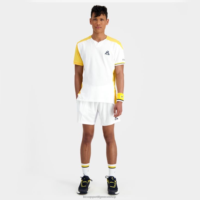 Le Coq Sportif είδη ένδυσης άνδρες μόδα μπλουζάκι λευκό D2ZV166