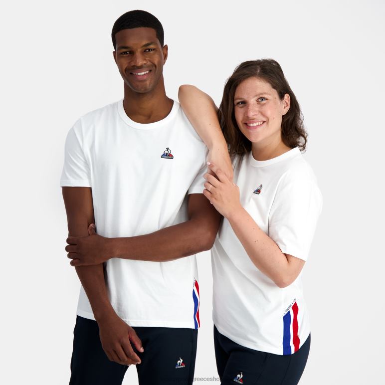Le Coq Sportif είδη ένδυσης άνδρες μόδα μπλουζάκι λευκό D2ZV170
