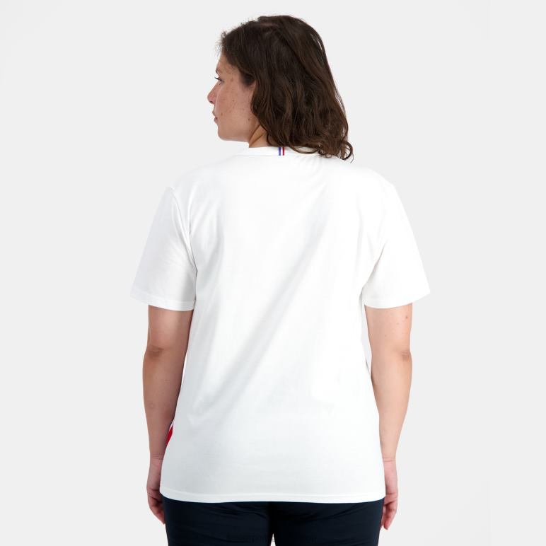 Le Coq Sportif είδη ένδυσης άνδρες μόδα μπλουζάκι λευκό D2ZV170