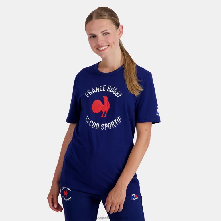 Le Coq Sportif είδη ένδυσης άνδρες μπλουζάκι - μπλε ράγκμπι Γαλλίας D2ZV172