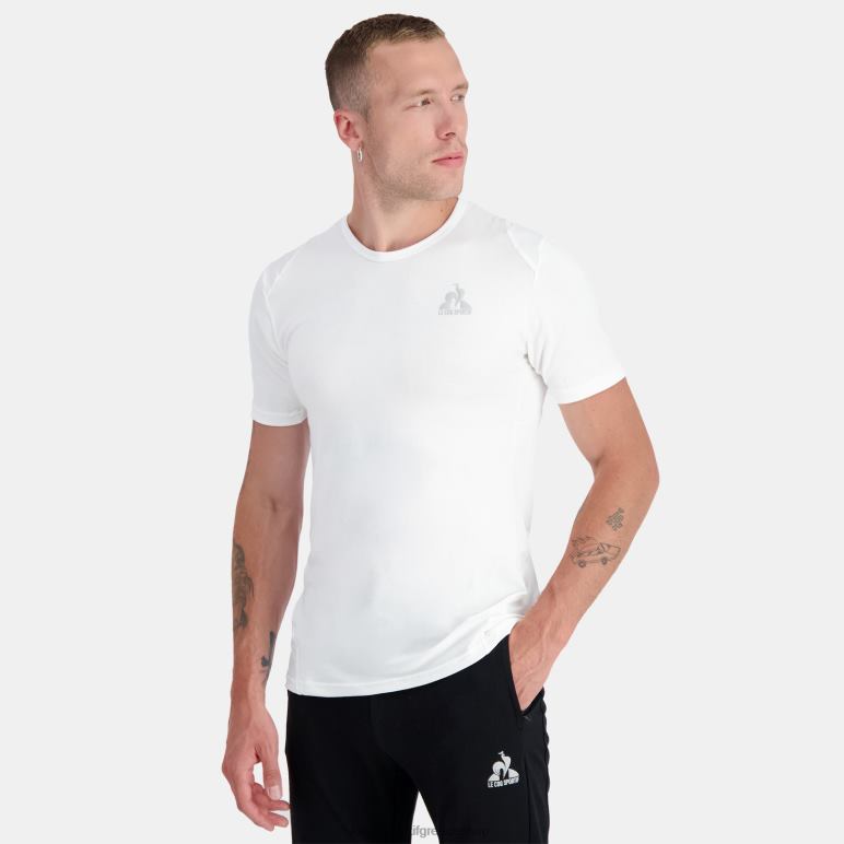 Le Coq Sportif είδη ένδυσης άνδρες μόδα μπλουζάκι λευκό D2ZV176