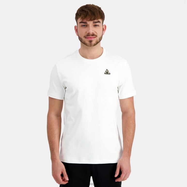 Le Coq Sportif είδη ένδυσης άνδρες μπλουζάκι λευκό D2ZV184