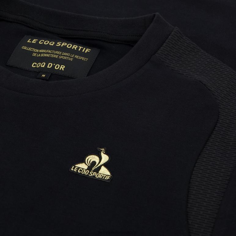 Le Coq Sportif είδη ένδυσης άνδρες μπλουζάκι μαύρο D2ZV185