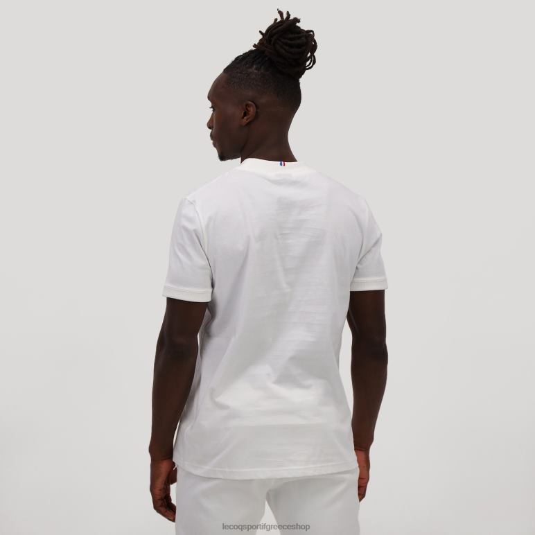 Le Coq Sportif είδη ένδυσης άνδρες μπλουζάκι λευκό D2ZV194