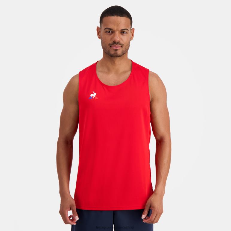 Le Coq Sportif είδη ένδυσης άνδρες φανελάκι κόκκινο D2ZV196