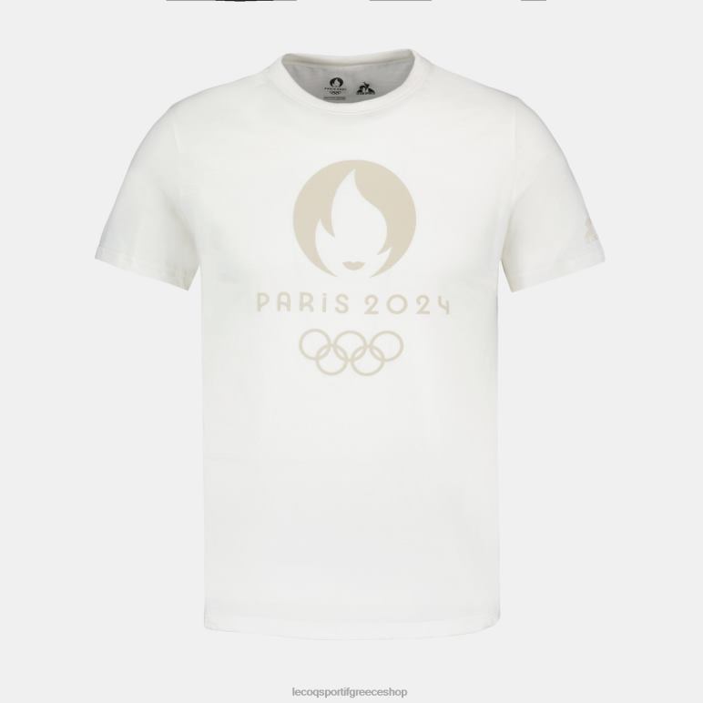 Le Coq Sportif είδη ένδυσης άνδρες μπλουζάκι λευκό D2ZV201