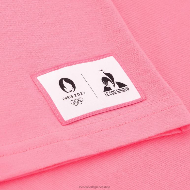 Le Coq Sportif είδη ένδυσης άνδρες μπλουζάκι ροζ D2ZV204