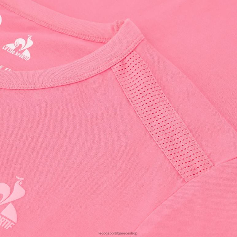 Le Coq Sportif είδη ένδυσης άνδρες μπλουζάκι ροζ D2ZV204