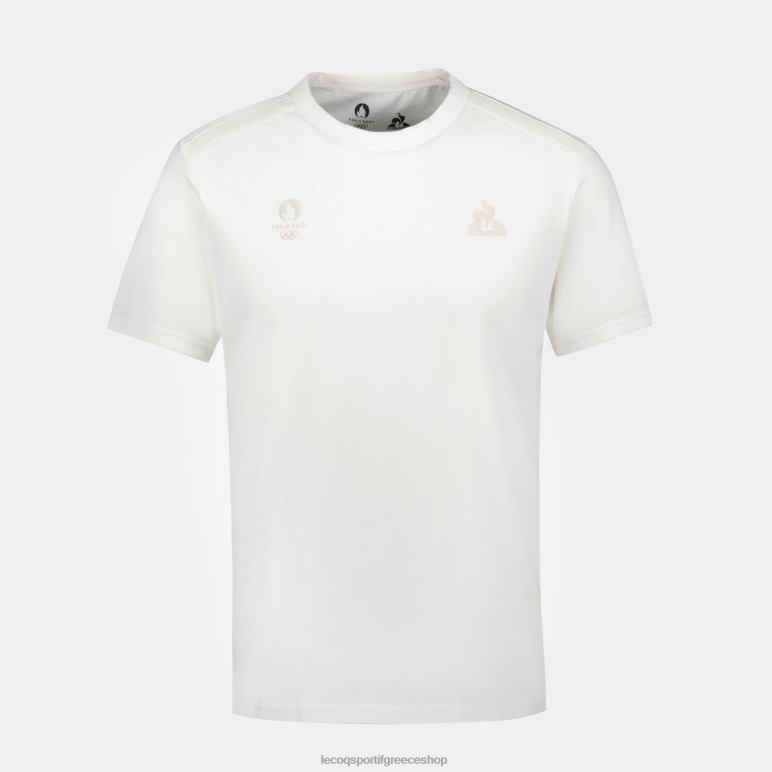 Le Coq Sportif είδη ένδυσης άνδρες μπλουζάκι λευκό D2ZV205