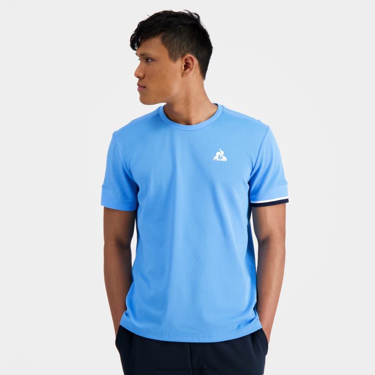 Le Coq Sportif είδη ένδυσης άνδρες μπλουζάκι μπλε D2ZV209