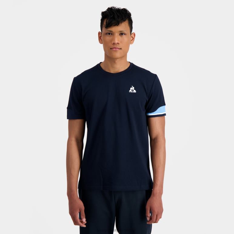 Le Coq Sportif είδη ένδυσης άνδρες μπλουζάκι μπλε D2ZV210